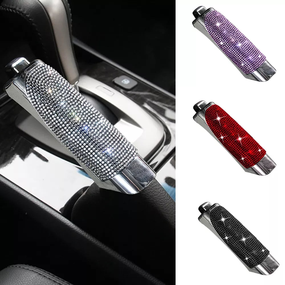 Universal Crystal Car Handbrake Cover - Glamorous Grip for Your Ride